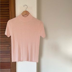 Vintage ribbed mock neck